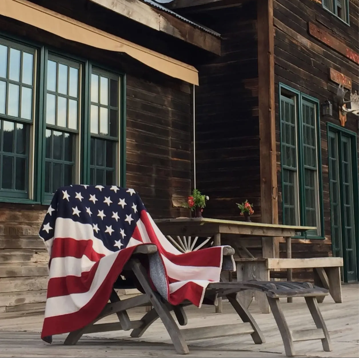 American Flag Eco Throw