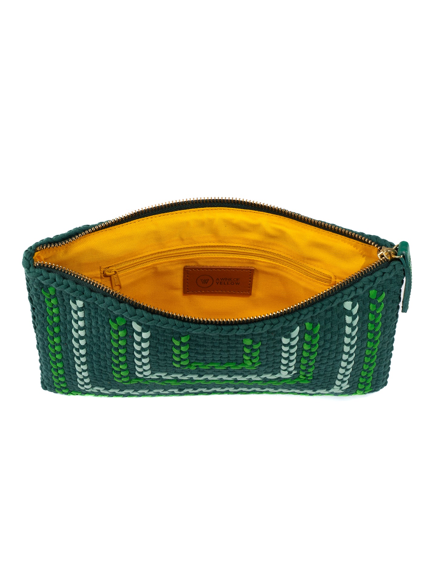 Woven Clutch - Green