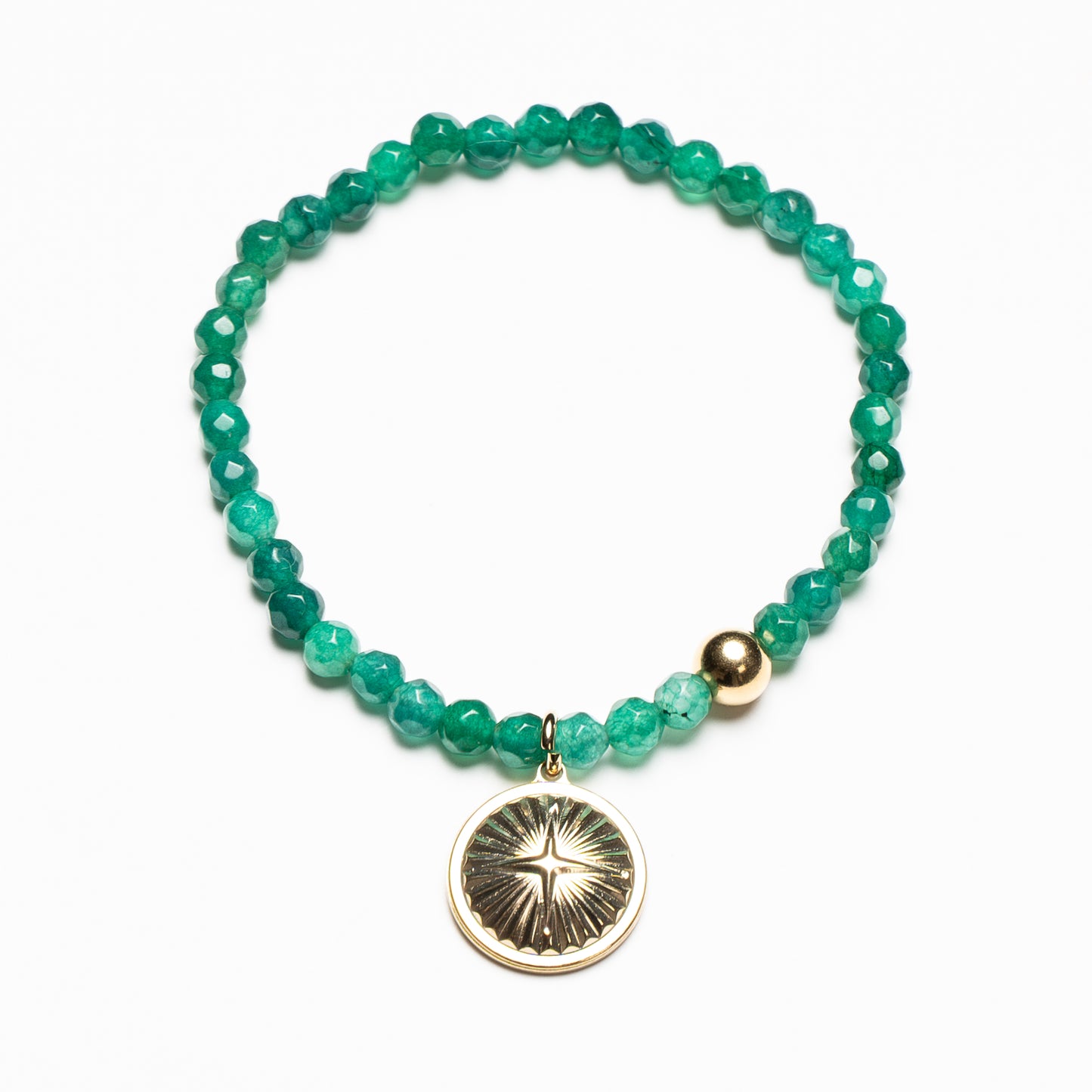 Green agate bracelet