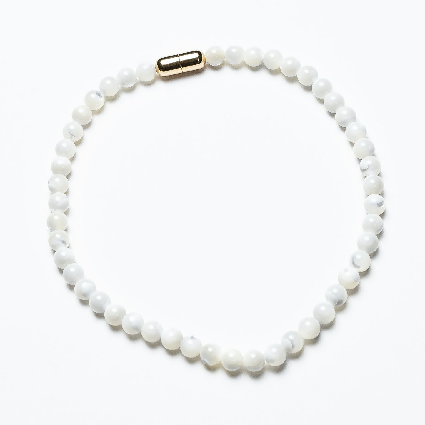 4-in-1 necklace set Mother of Pearl & Gold