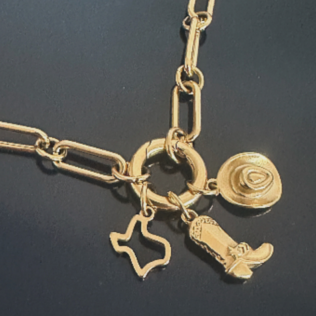 COWGIRL NECKLACE CHARM SET