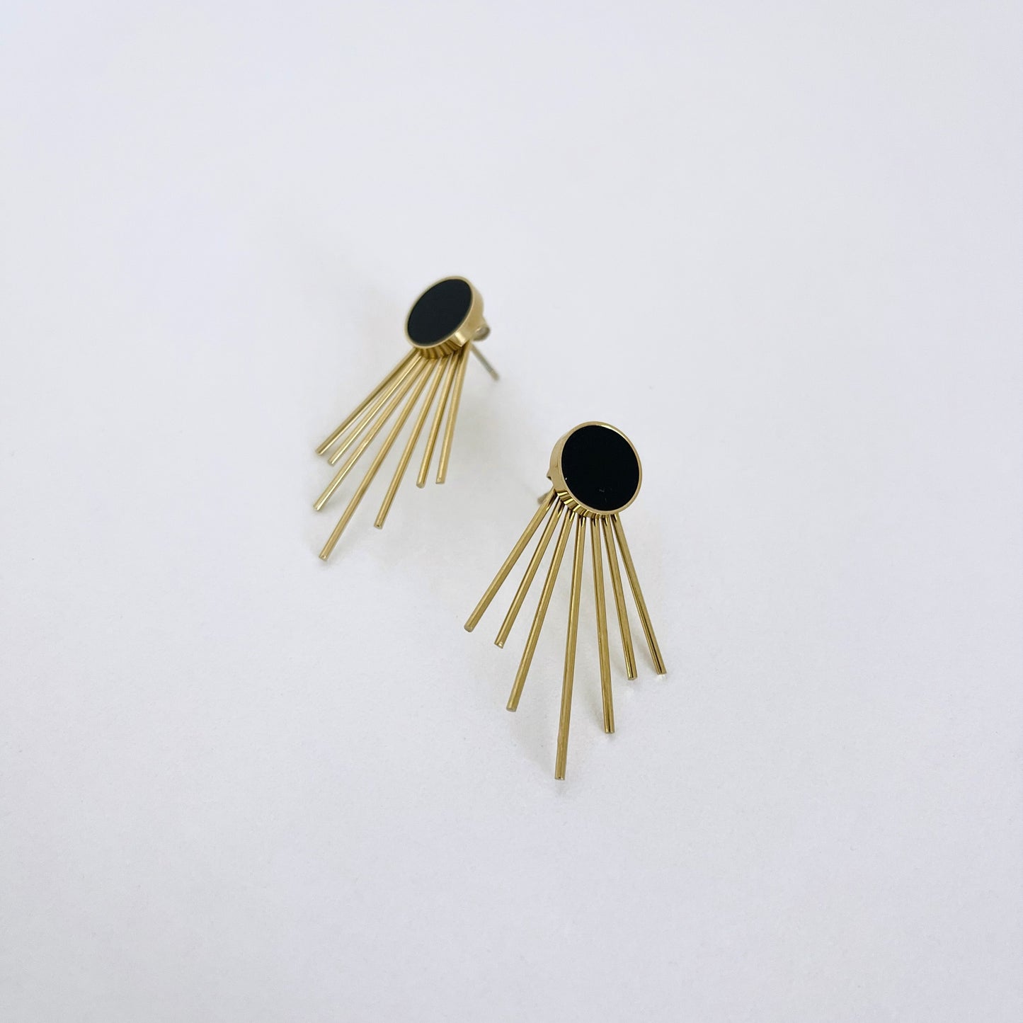 Stud & Fringe Earring Midnight