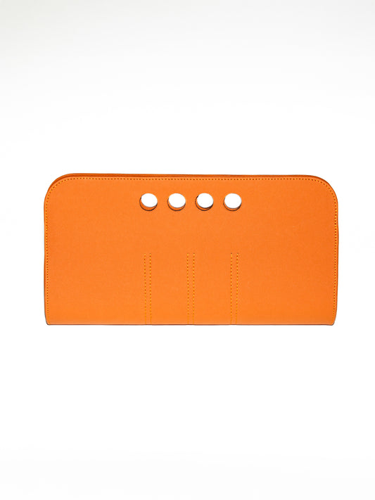 Chic Vegan Leather Clutch - Clay/Small (limited edition, Agave)