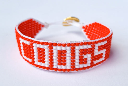 Single Bead COOGS Bracelet - Red (made-to-order)