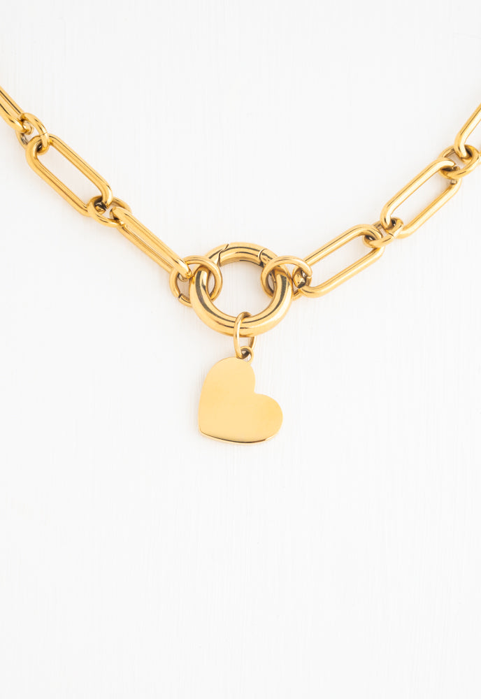 Chunky Chain Charm Necklace