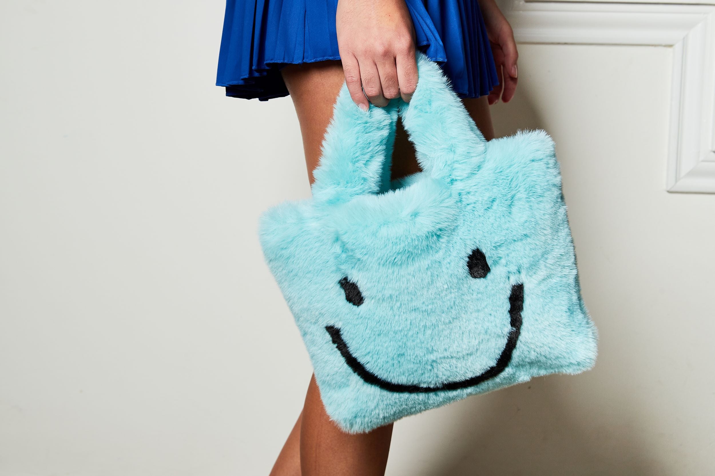 Happy Face Purse - Blue