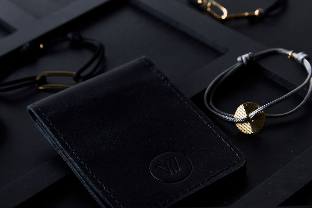 Foldover wallet - Black