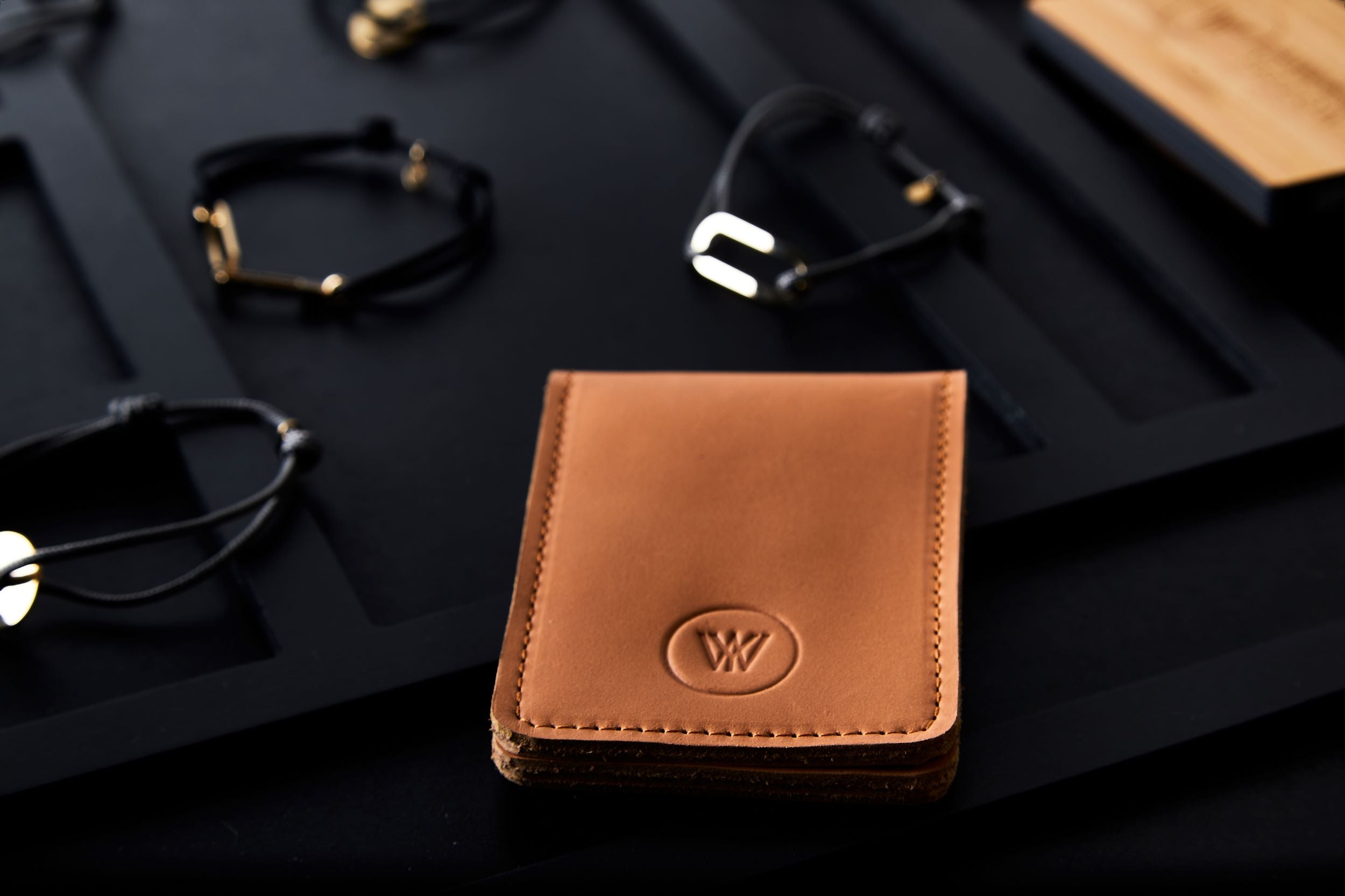 Foldover wallet - Cognac