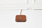 Single luxe leather charger - Brown