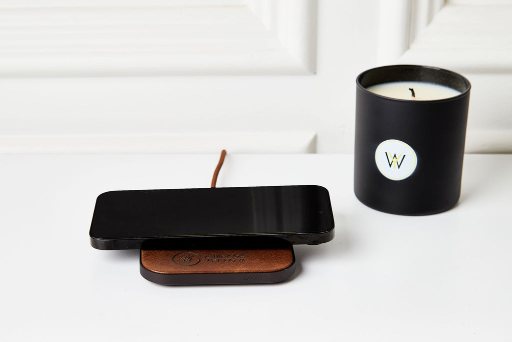 Single luxe leather charger - Brown