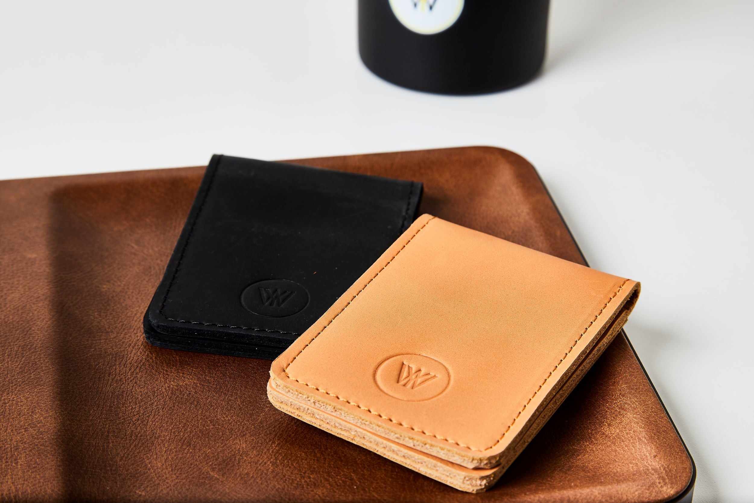 Foldover wallet - Cognac