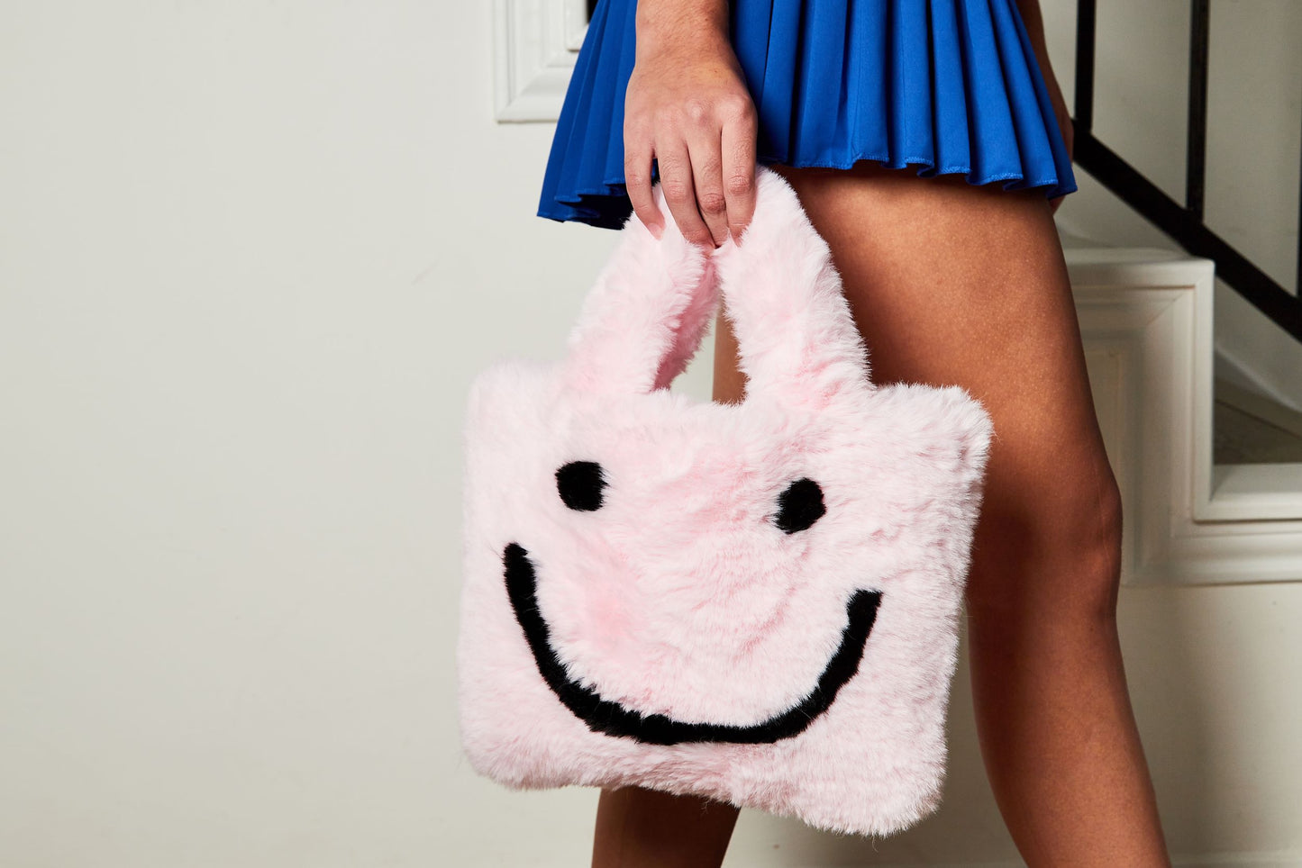 Happy Face Purse - Pink
