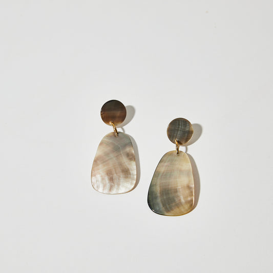 Pearl Stack Earrings, Black