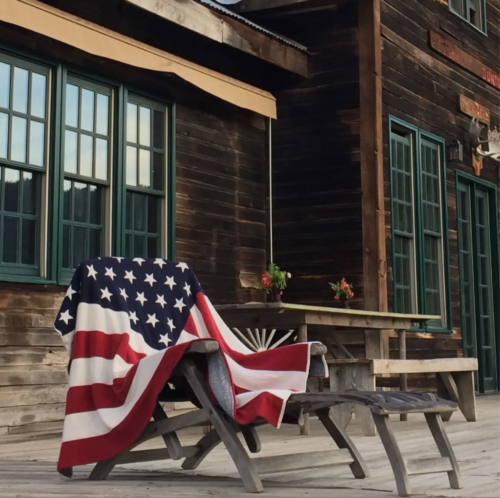 American Flag Eco Throw