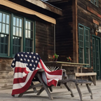 American Flag Eco Throw