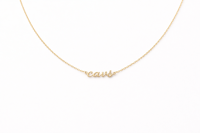 Cavs gold necklace