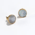 Stud & Fringe Earring - Mother of Peal