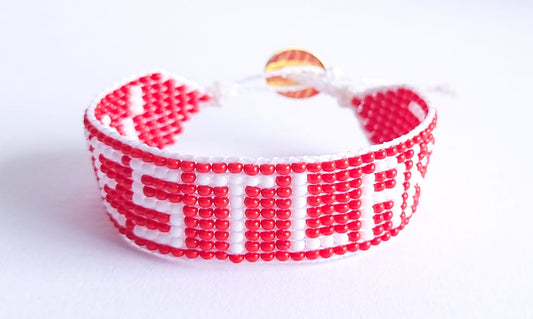 WESTLAKE RED Bead bracelet