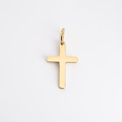 Classic Cross Charm - Engravable