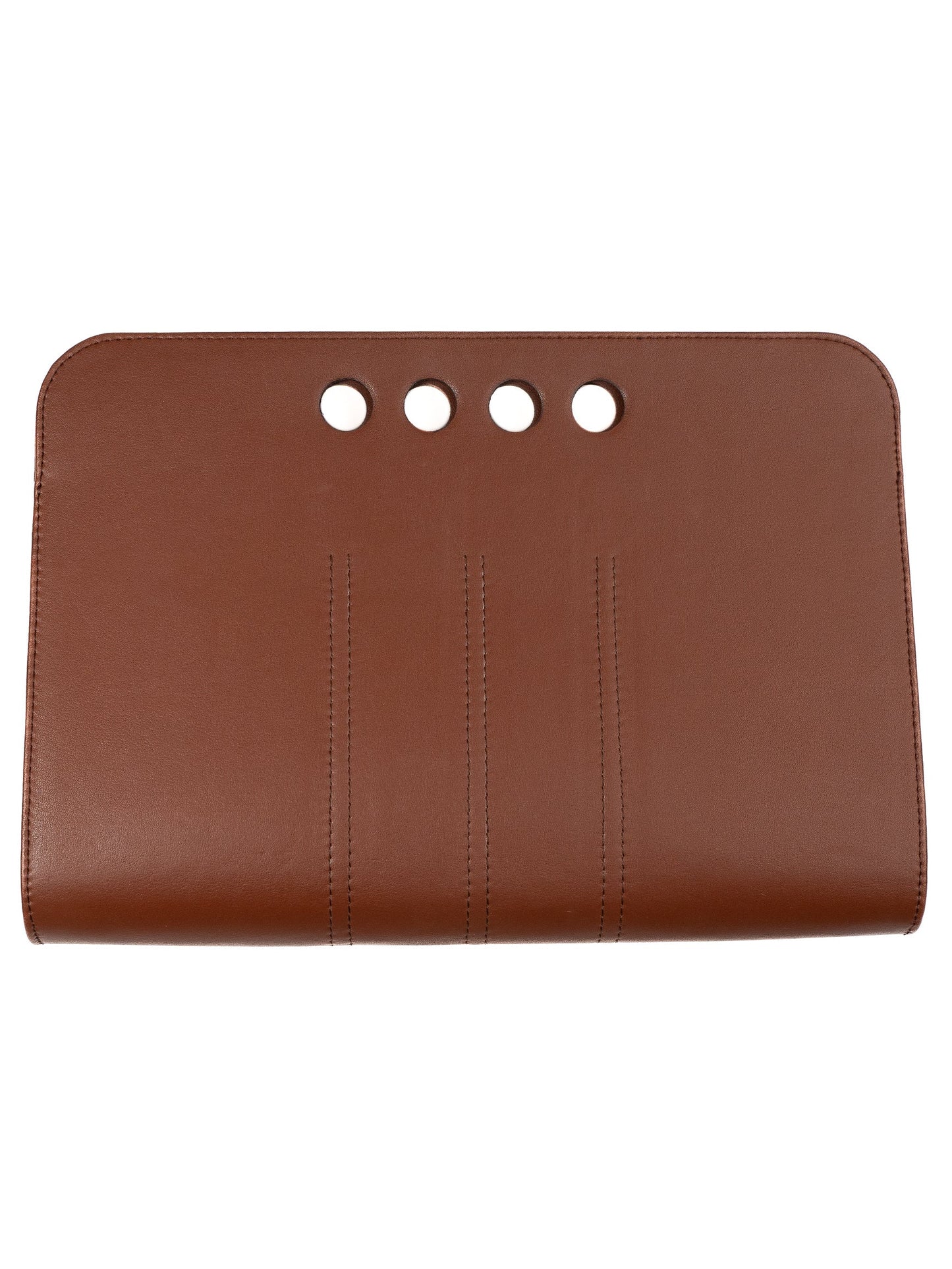 Chic Vegan Leather Clutch - Clay/Large (limited edition)