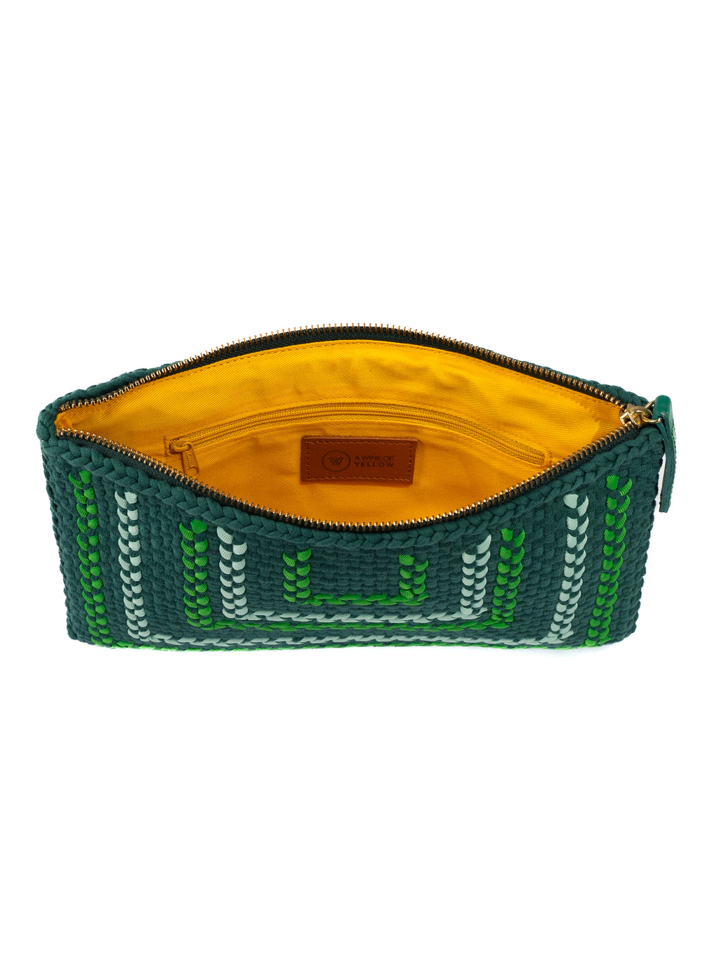Woven Clutch - Green