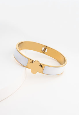 Clover Cuff - White