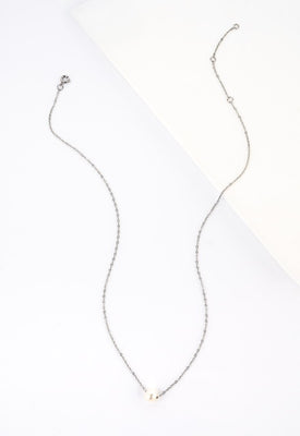 Classic Pearl Necklace - Silver