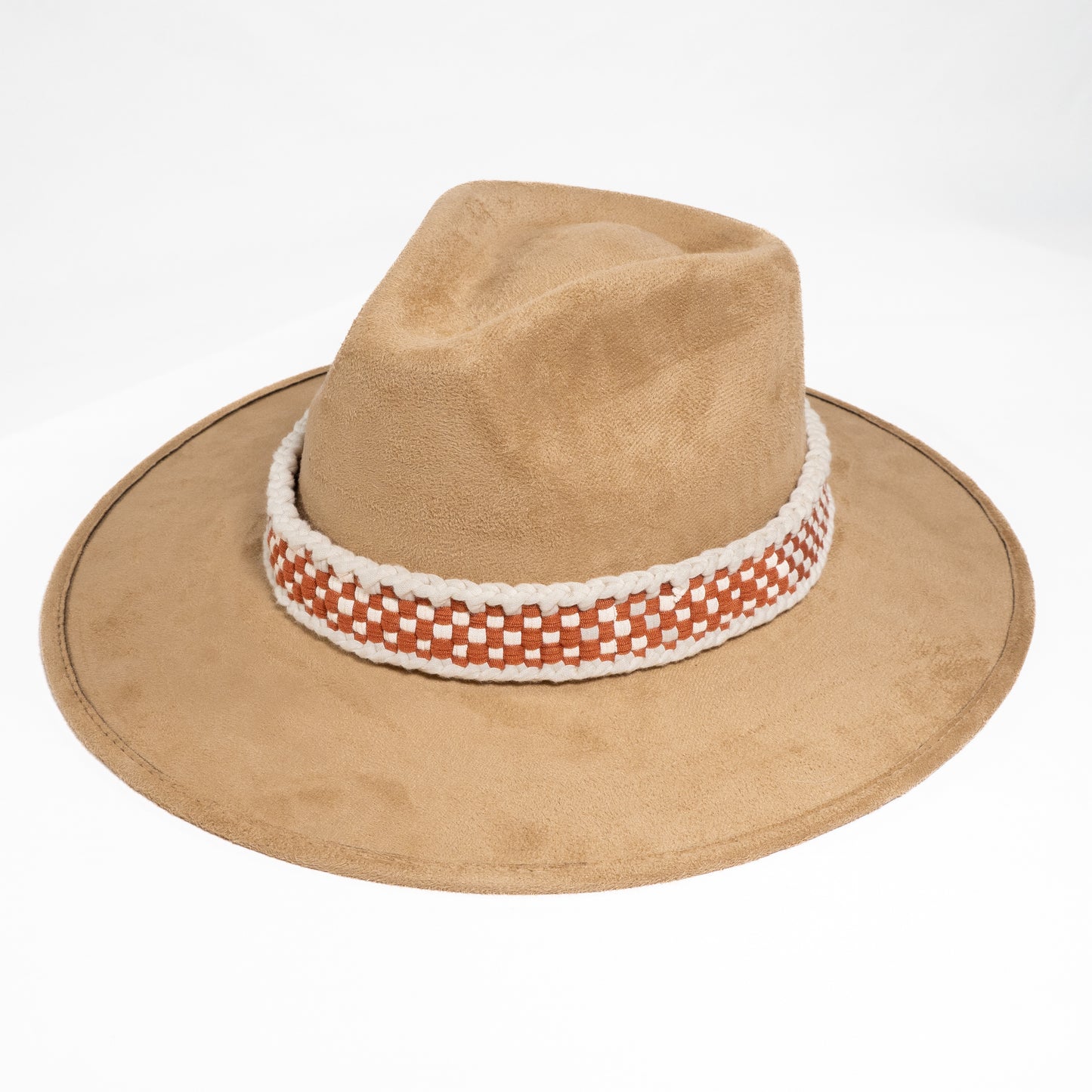 Hat Band - Burnt Orange & Cream (Shipping starts 9/13)