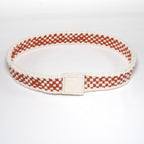 Hat Band - Burnt Orange & Cream
