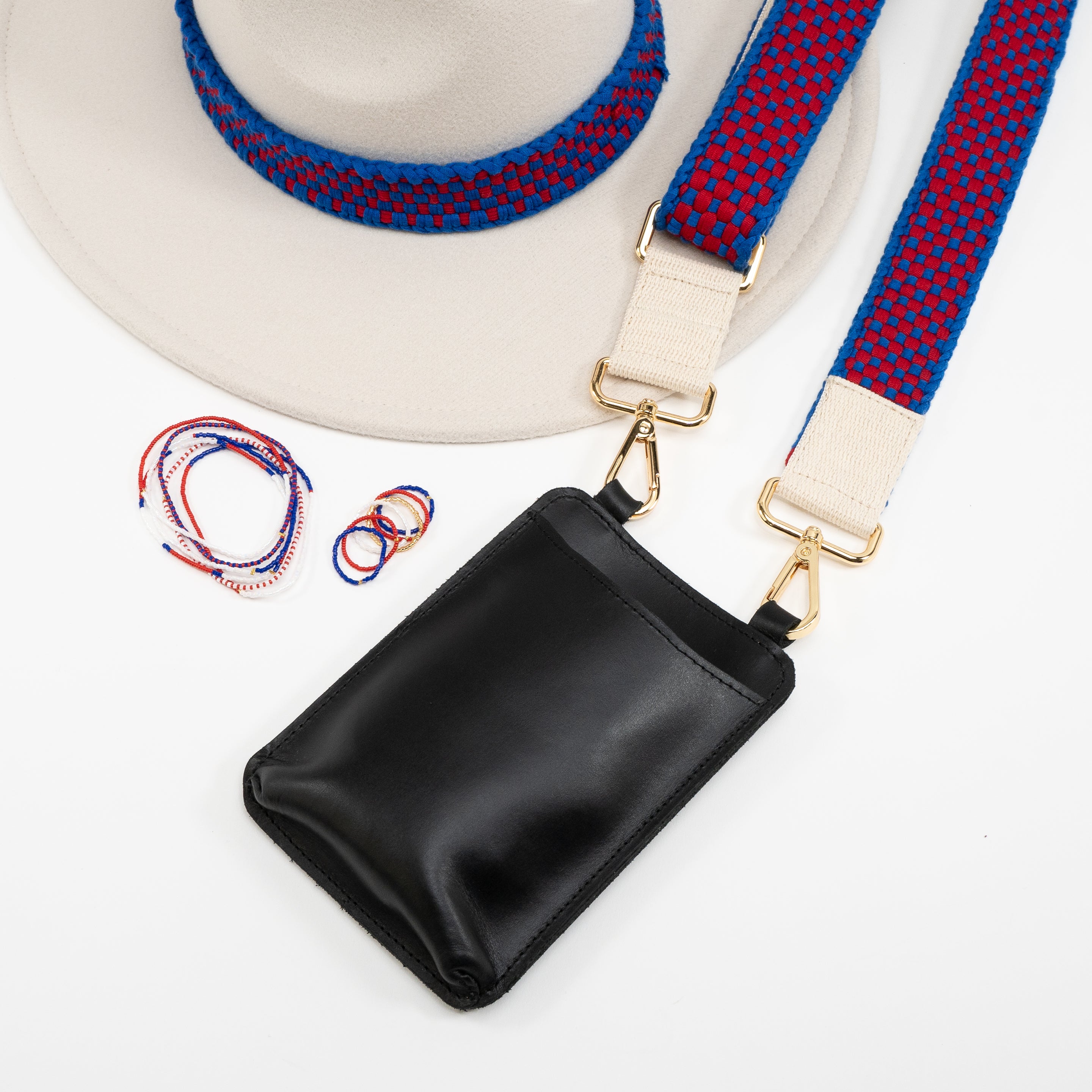 Chaps Hat Band - Red & Blue (in stock)