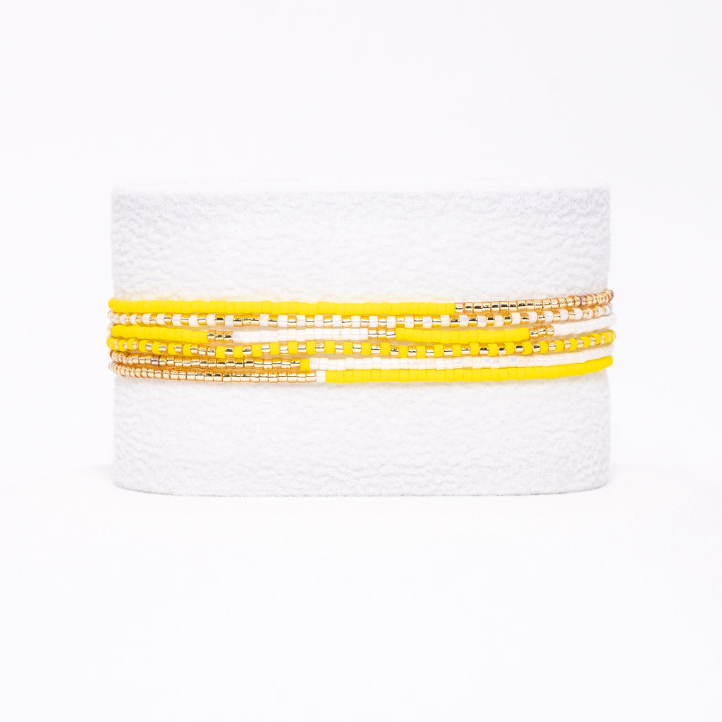 Bracelet set - Yellow/White/Gold