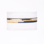 Bracelet set - Navy/White/Gold