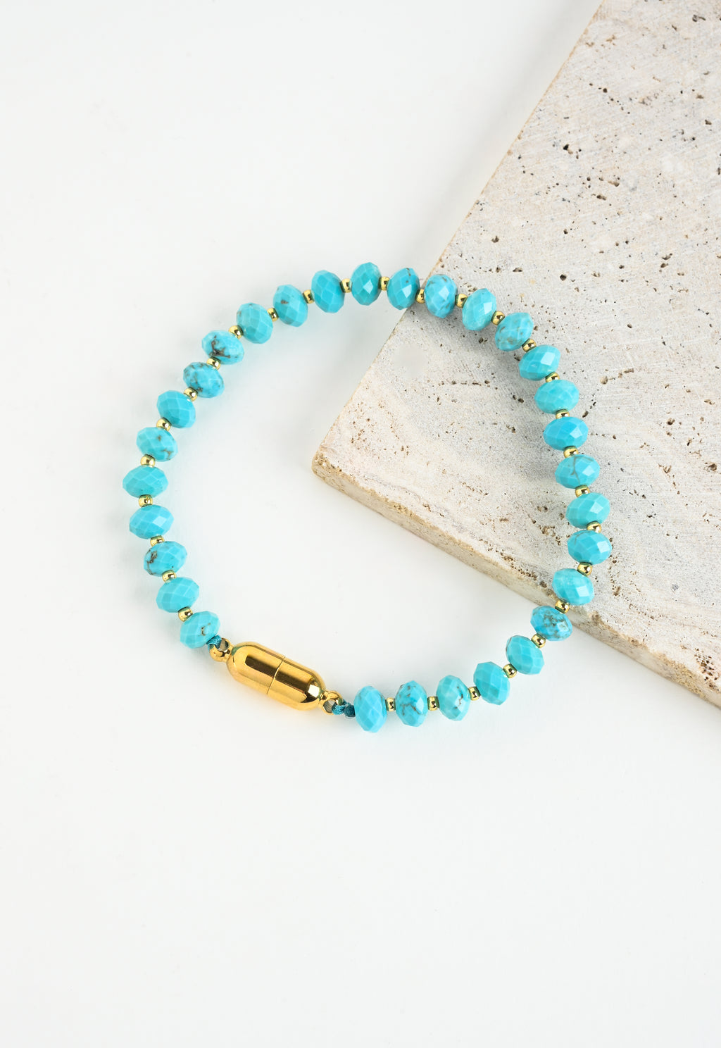 Magnetic-link Turquoise Necklace & Bracelet Set