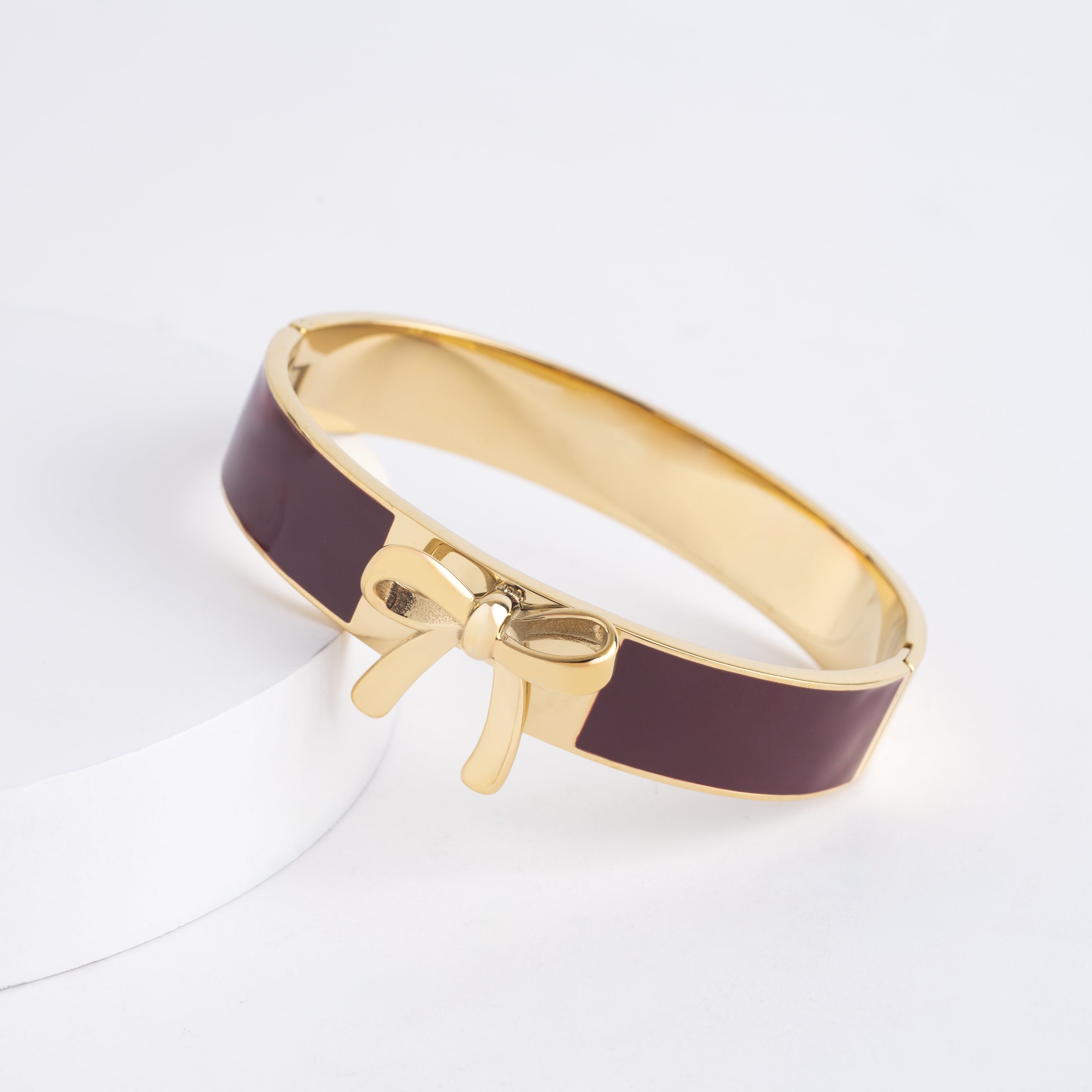 Maroon Bow Cuff: PRE-ORDER 9/5 Shipping