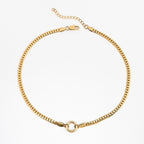 Franco Chain Charm Necklace