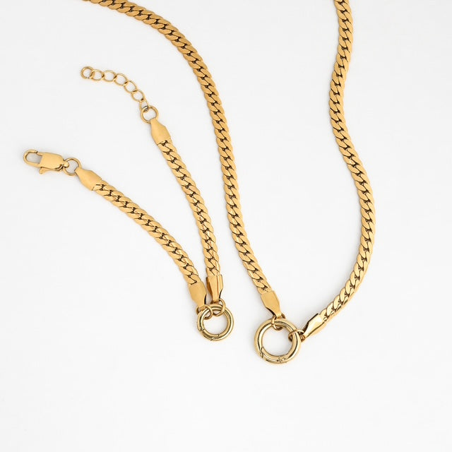 Franco Chain Charm Necklace