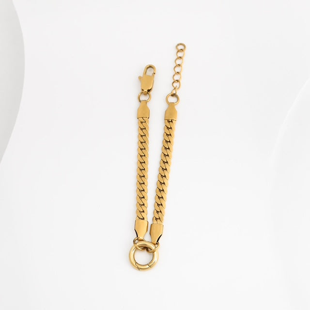 Franco Chain Charm Bracelet