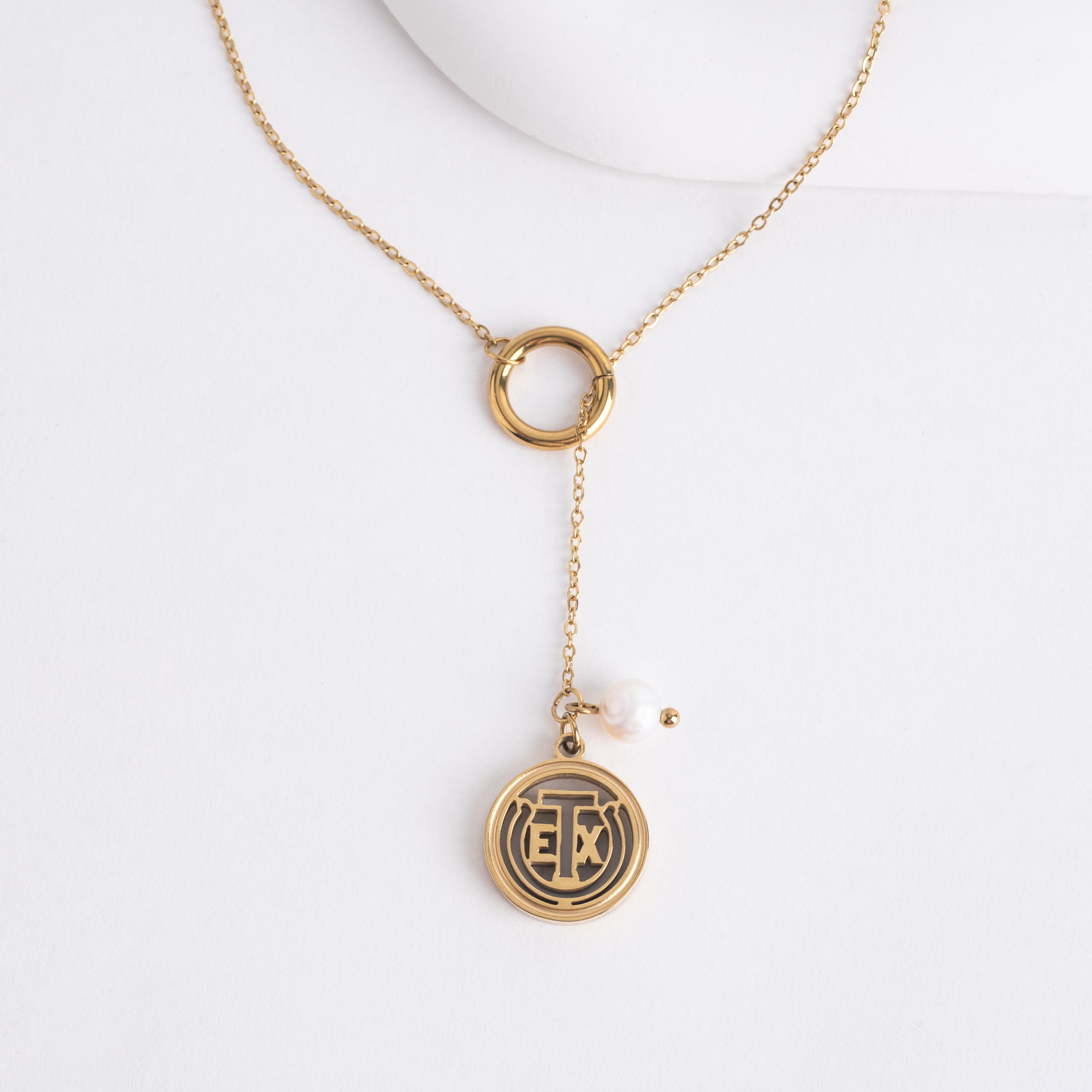 Texas Exes Lariat Necklace
