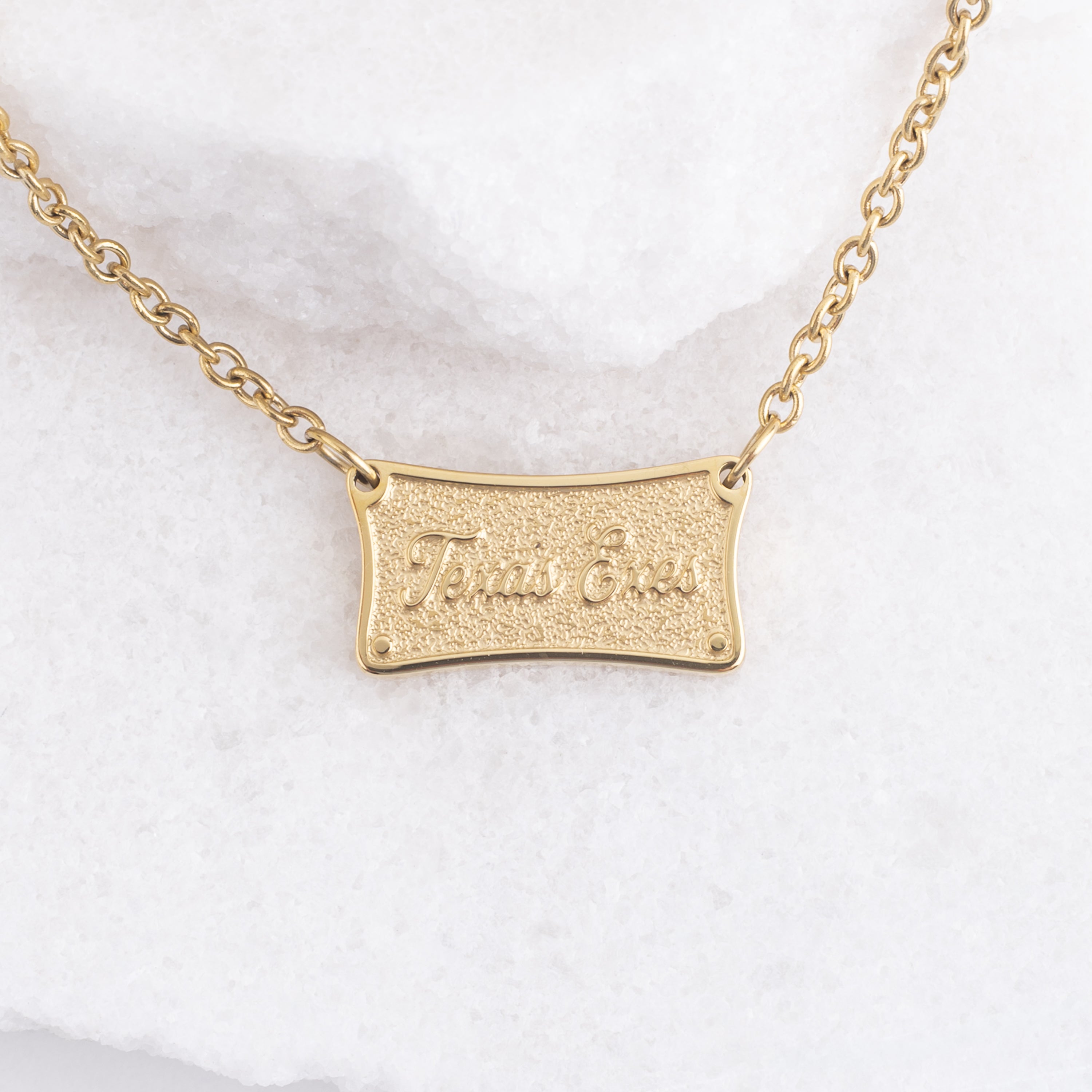 Texas Exes Buckle Necklace