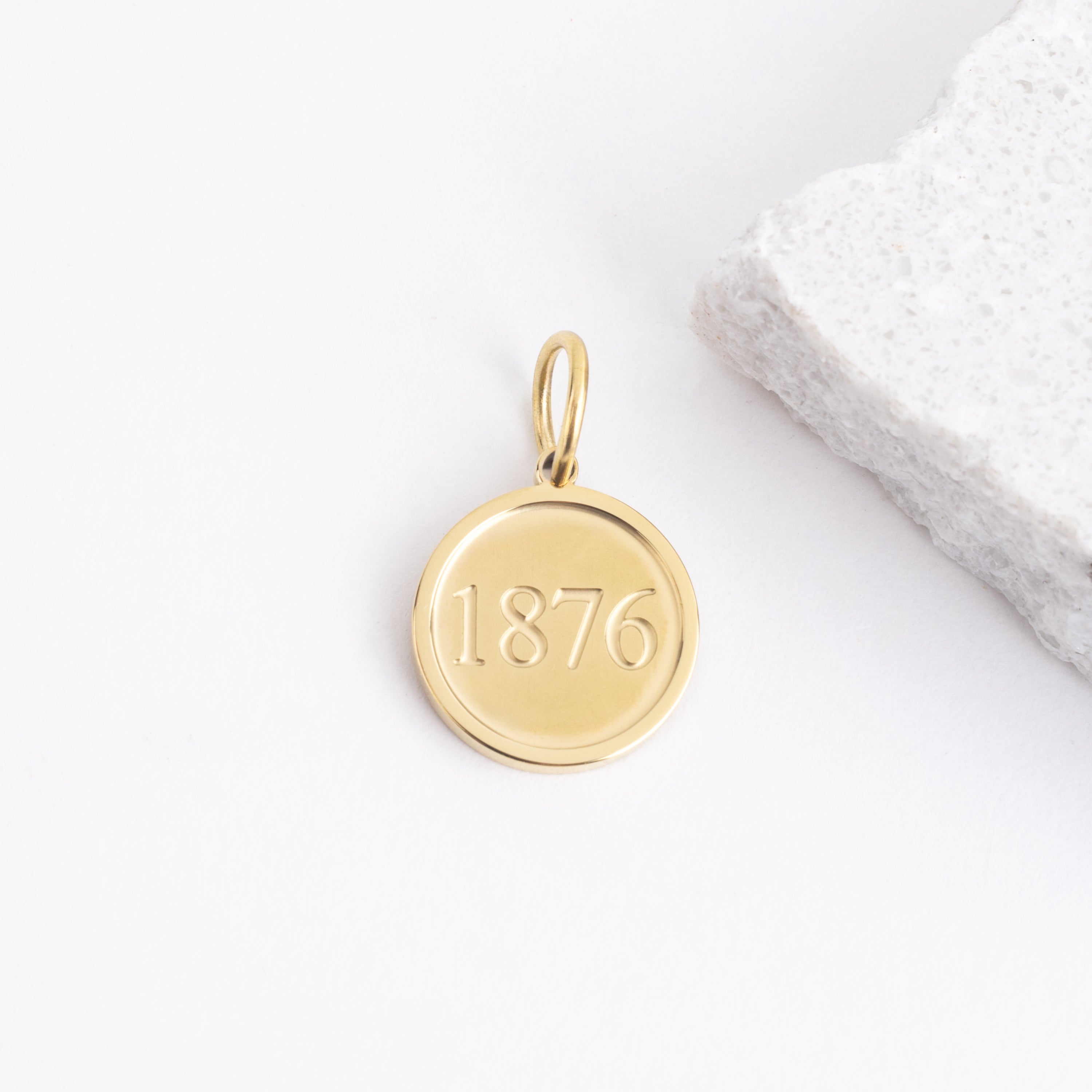 Texas A&M 1876 Round Charm