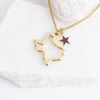 Texas A&M Maroon Lone Star Necklace