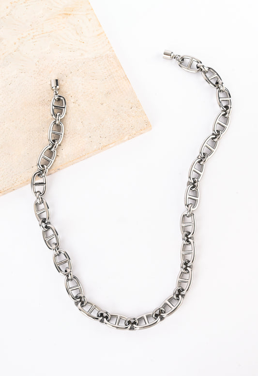Wholesale: Magnetic-link Silver Chain (S) Necklace