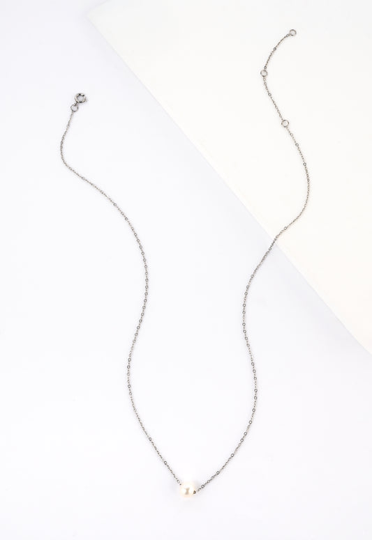 Wholesale: Pearl Silver Necklace