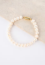 Magnetic Link Mother of Pearl Necklace & Bracelet Set