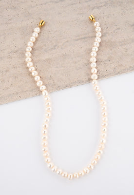 Magnetic Link Mother of Pearl Necklace & Bracelet Set