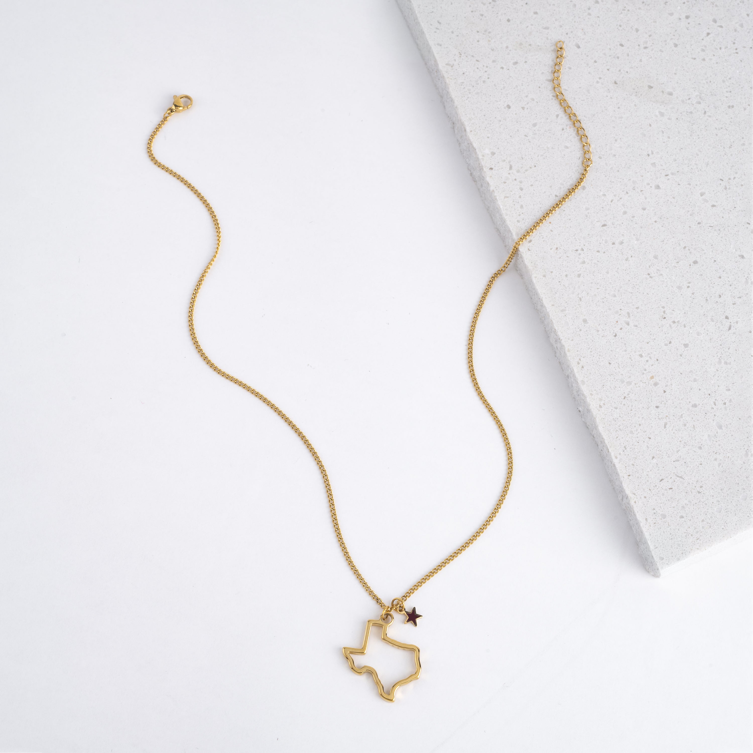 The Maroon Lone Star Necklace