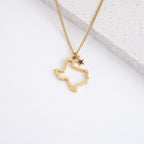 The Maroon Lone Star Necklace