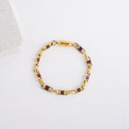 Maroon & Gold Spirit Necklace + Bracelet Set