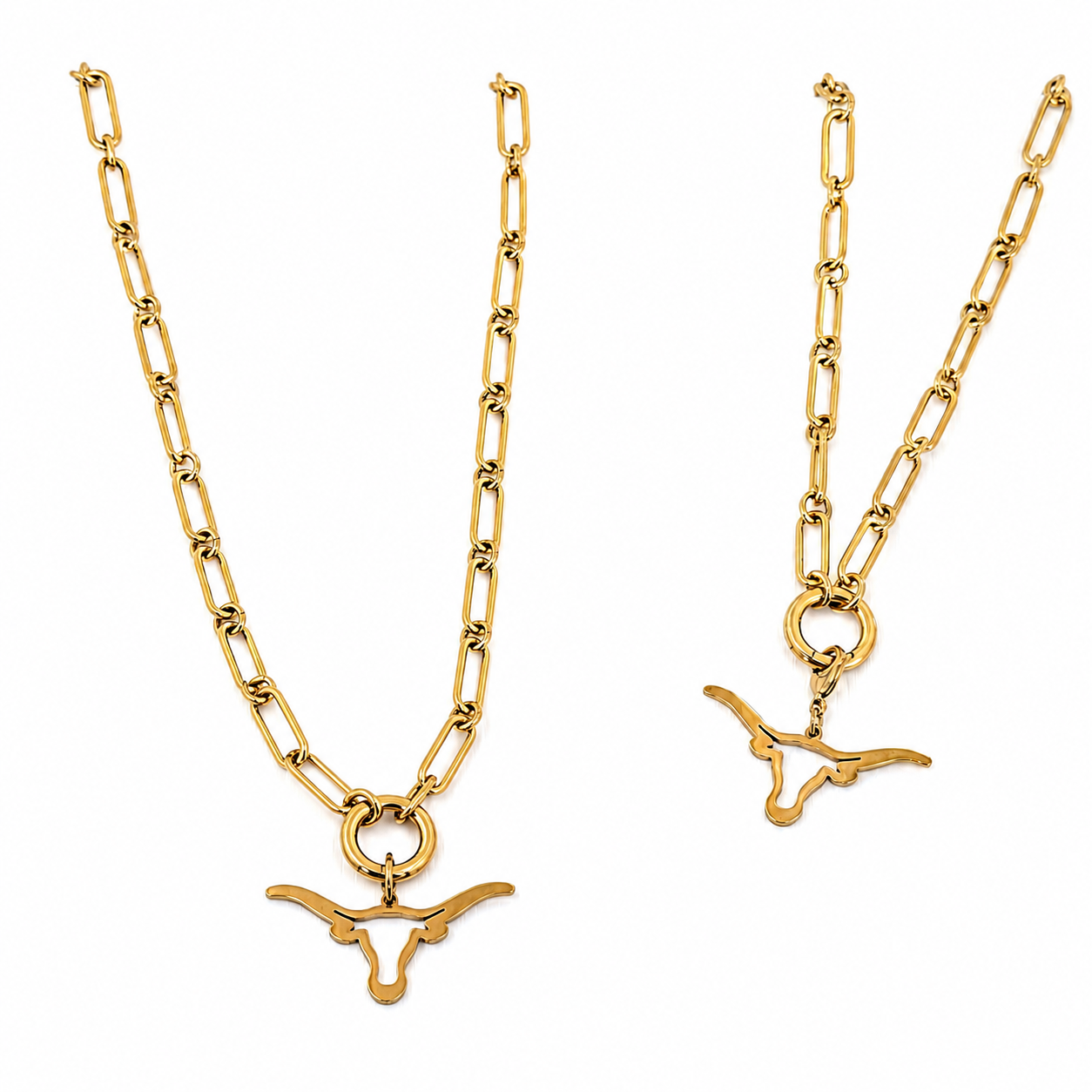 Longhorn pendant necklace