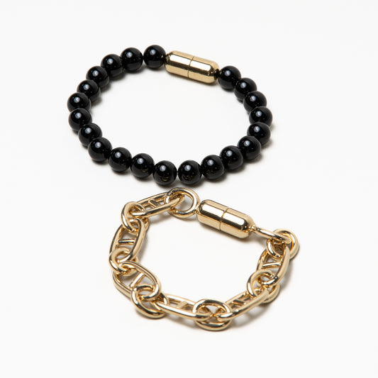 4-in-1 Bracelet Black & Gold